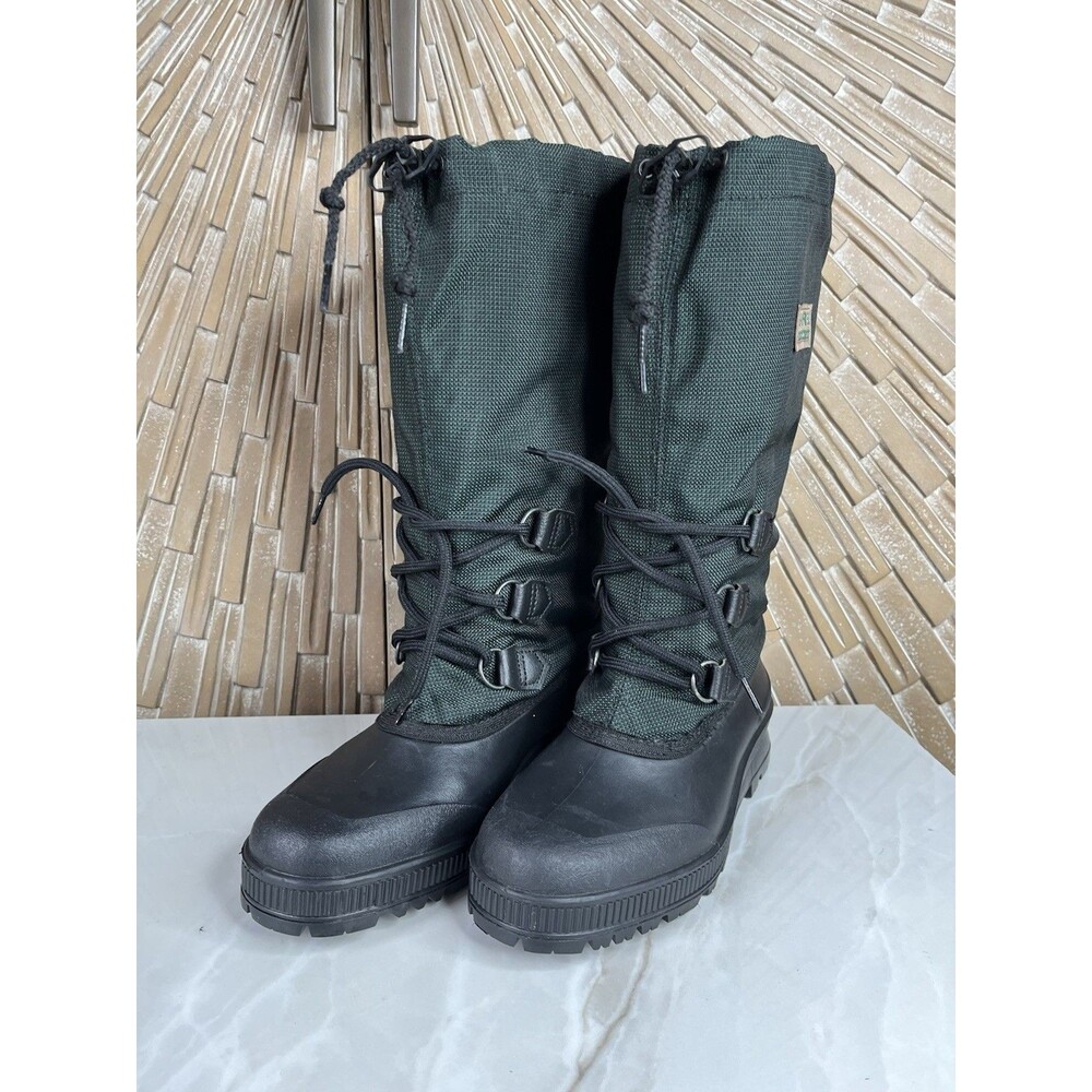 Sorel Kaufman canada duck boots tall insulated women sz 9 Green